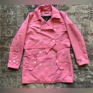 Lauren‎ Ralph Lauren Pink Women’s Double Breasted Trench/Rain Coat Size Medium